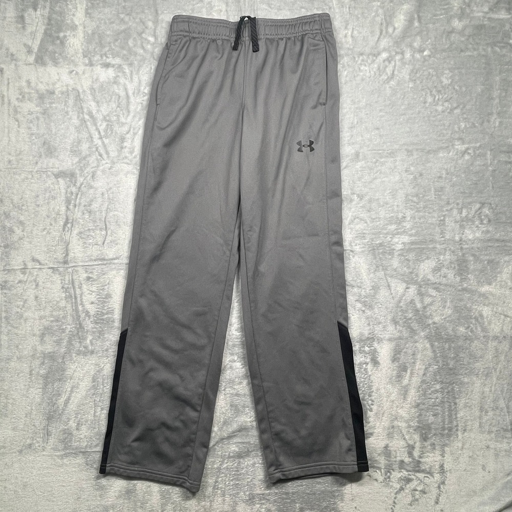 Under Armour Kids‎ Gray Loose Fit Jogger Sweatpants Athletic Size Youth Large